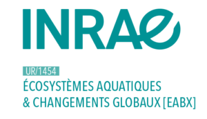 Logo de l'unité de recherche EABX associé au logo de le L'INRAE